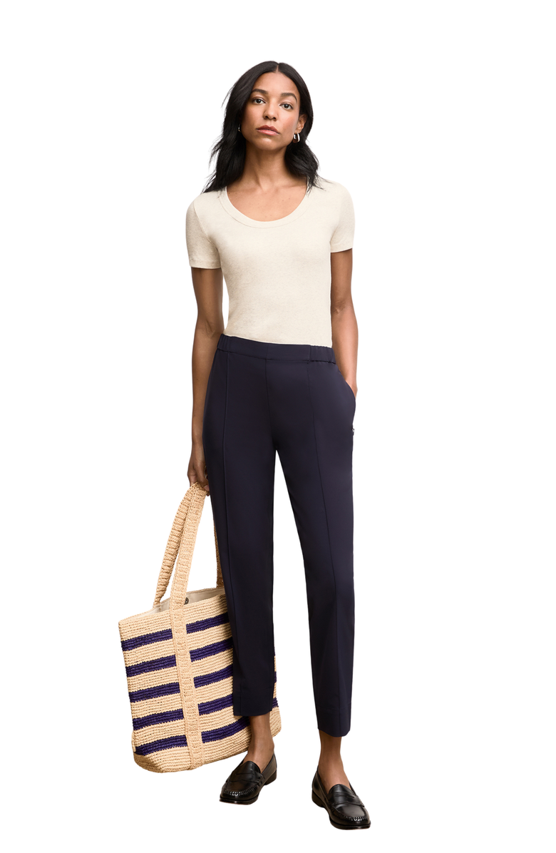 M.M.LaFleur Avi Scoopneck T - Shirt - Organic Ribbed Pima Cotton, Alternate, color, Beige Melange