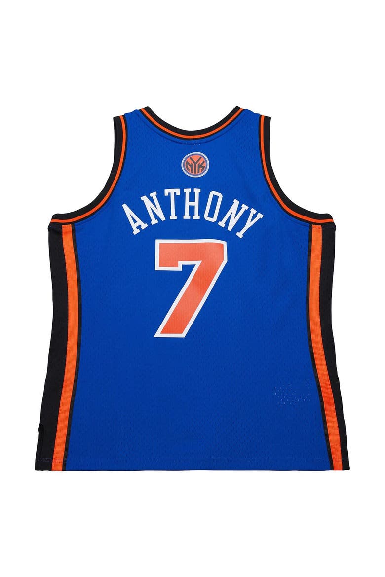 Men's Mitchell & Ness Carmelo Anthony Blue New York Knicks Big & Tall 2010/11 Swingman Jersey, Alternate, color, Blue