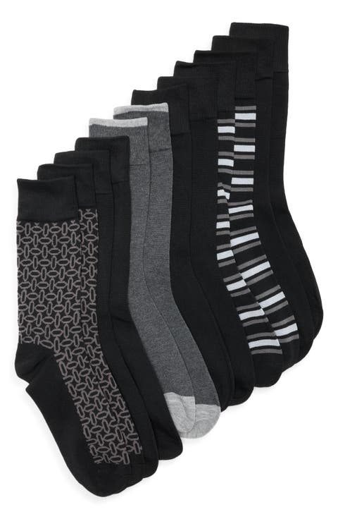 Assorted 6-Pack Crew Dress Socks