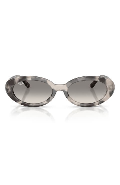 54mm Gradient Oval Sunglasses
