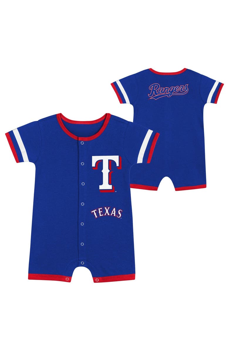 Outerstuff Newborn  Royal Texas Rangers Double Hit Coveralls, Main, color, 
