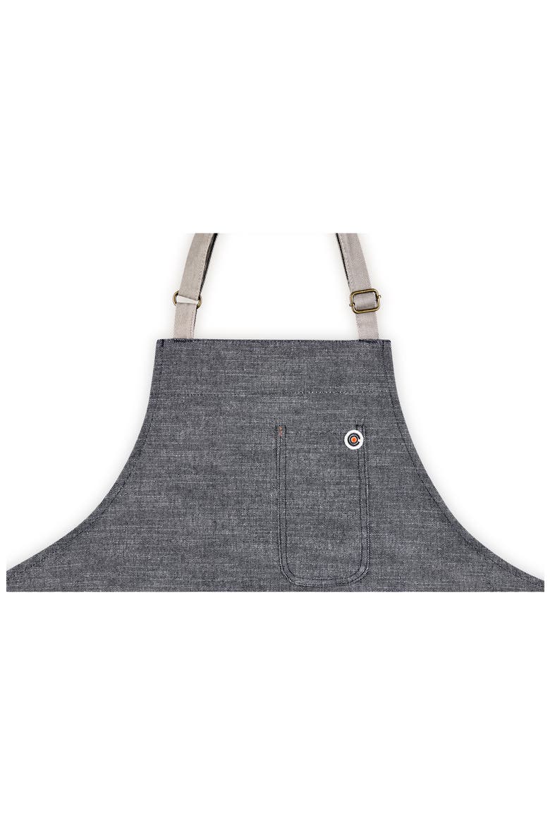 Cotton Apron, Alternate, color, CHARBON