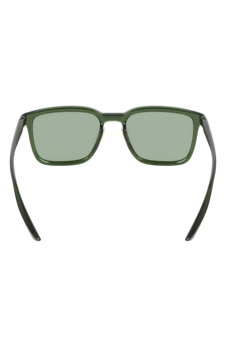 Nike Circuit 55mm Square Sunglasses, Alternate, color, Sequoia / Green
