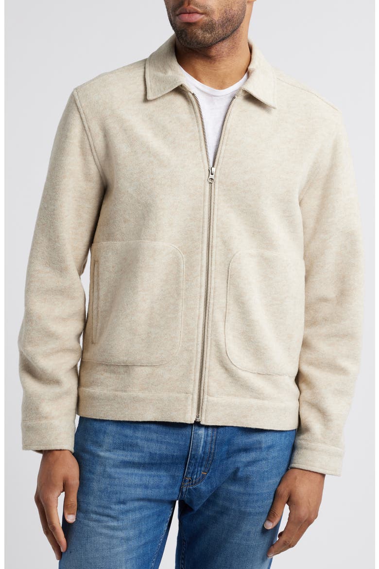 Shael Zip-Up Jacket, Alternate, color, ALMOND