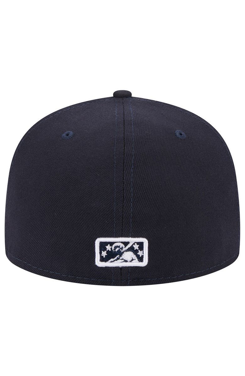 New Era Men's New Era Navy Charlotte Knights Theme Nights Black Hornets 59FIFTY Fitted Hat, Alternate, color, Navy