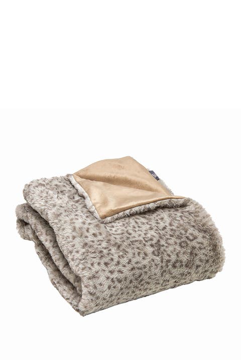 Faux Fur Throw - 50" x 60" - Lynx