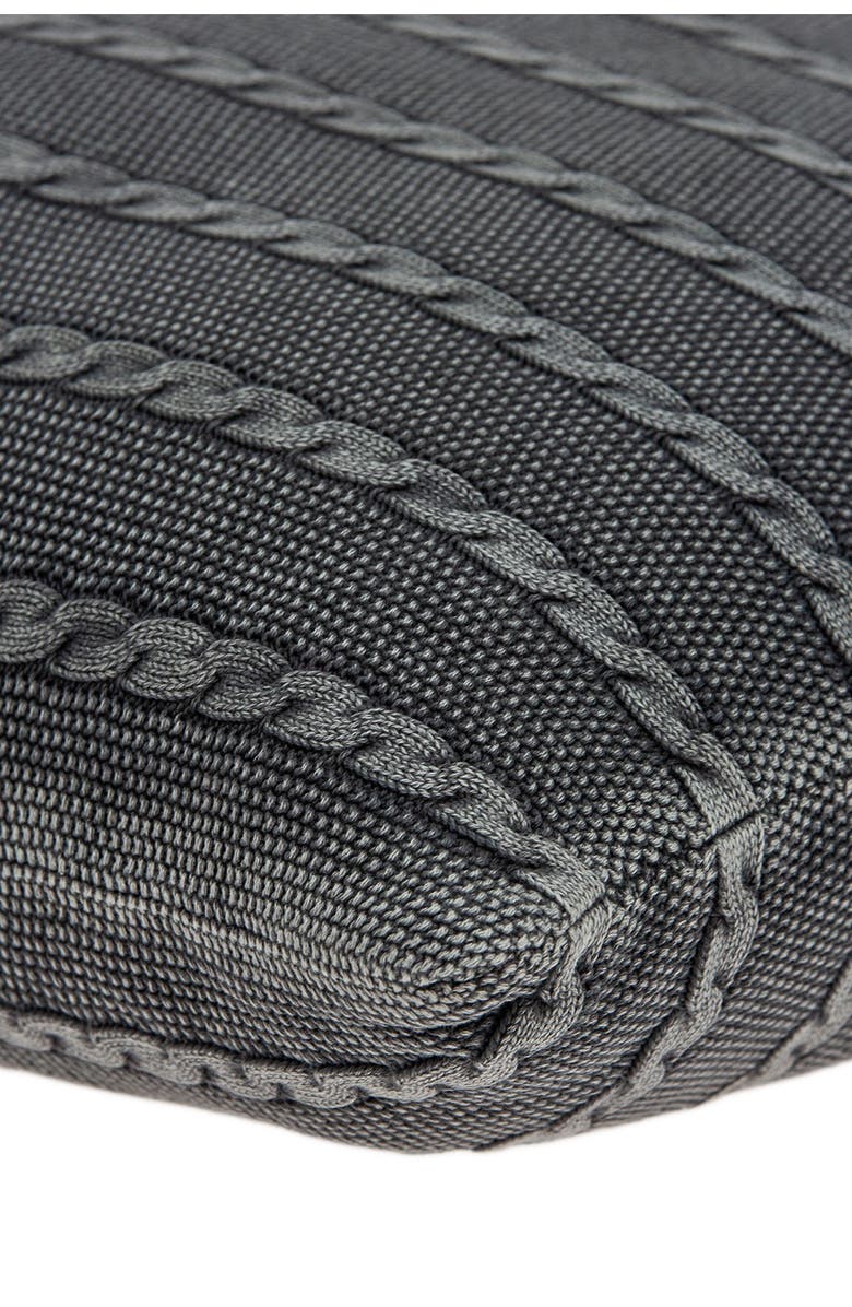 PARKLAND COLLECTION Chico Transitional Pillow - 18" x 18" - Charcoal, Alternate, color, Charcoal