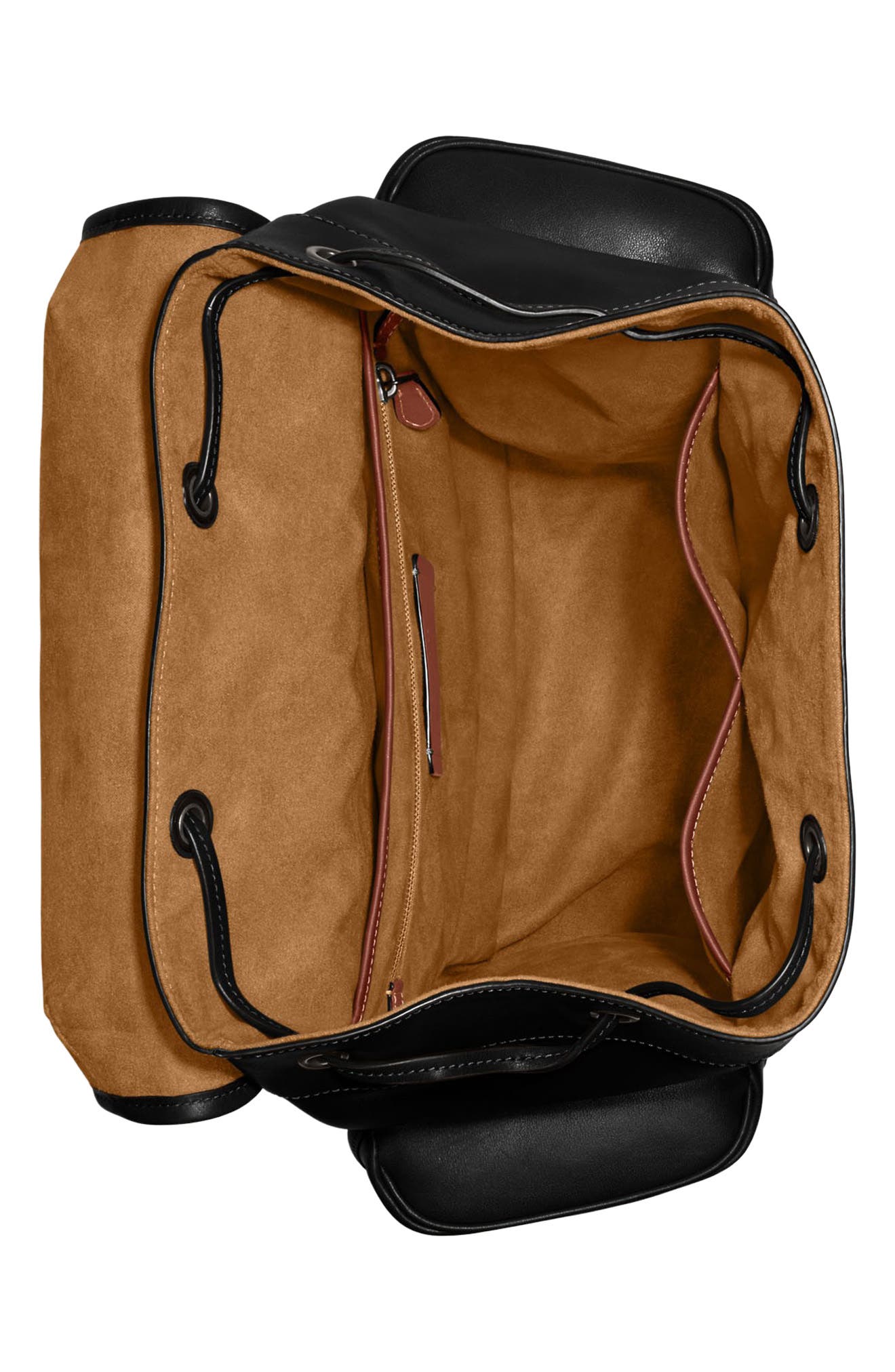 COACH Hitch Leather Backpack, Alternate, color, 