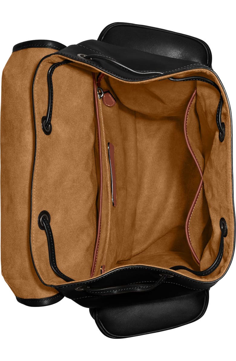 COACH Hitch Leather Backpack, Alternate, color,
