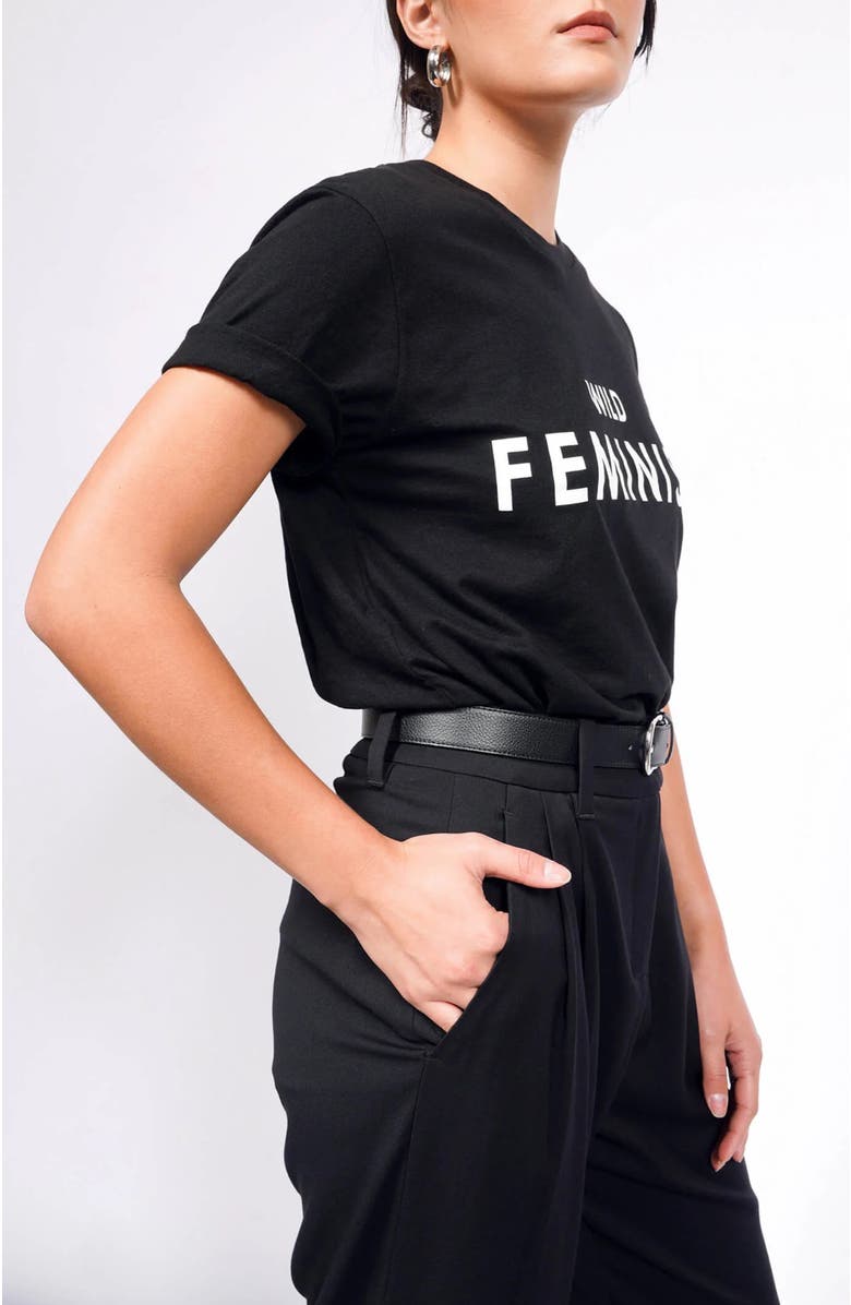 WILDFANG The Wild Feminist <sup>®</sup> Tee, Alternate, color, Wild Feminist Black