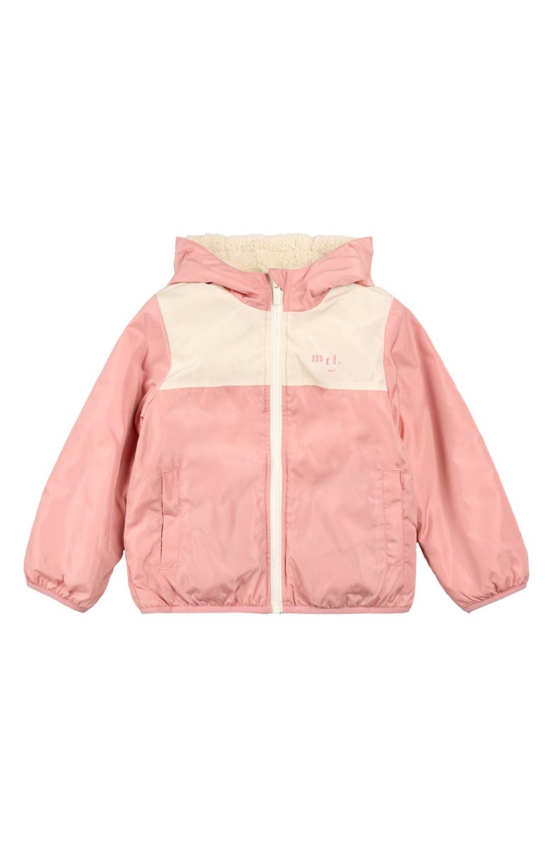 MILES THE LABEL Kids' Reversible Woven Jacket, Main, color, Dusty Pink
