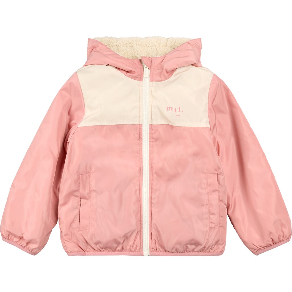 Miles The Label Reversible Woven Jacket In Pink