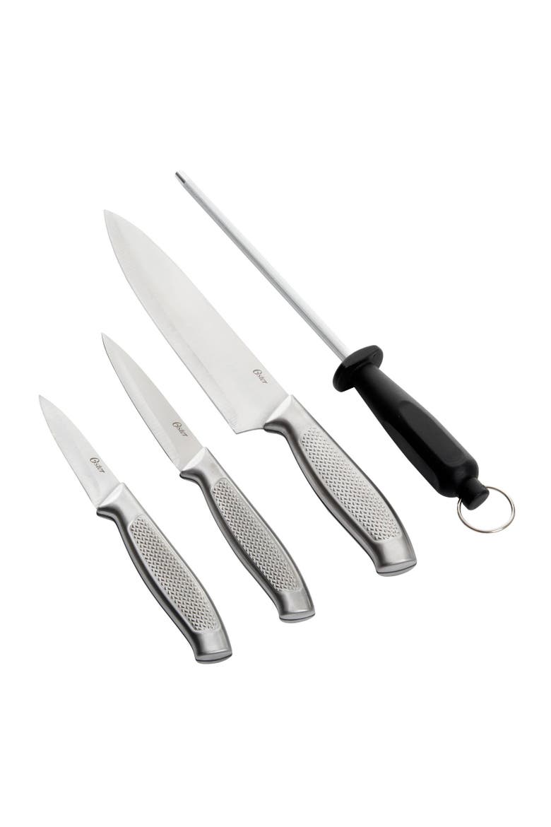 Edgefield Stainless Steel 4 Piece Cutlery Set, Main, color, Silver