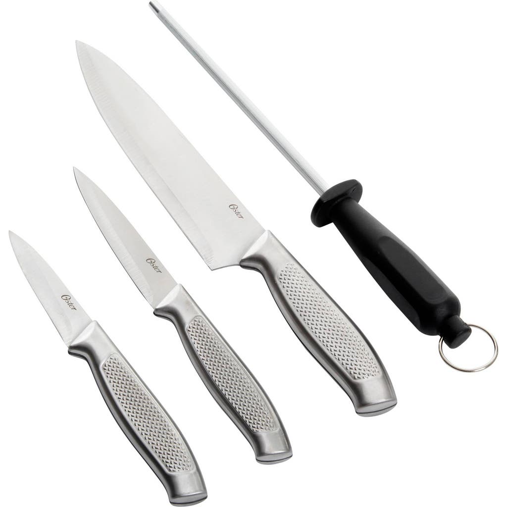 Oster Edgefield Stainless Steel 4 Piece Cutlery Set In Silver