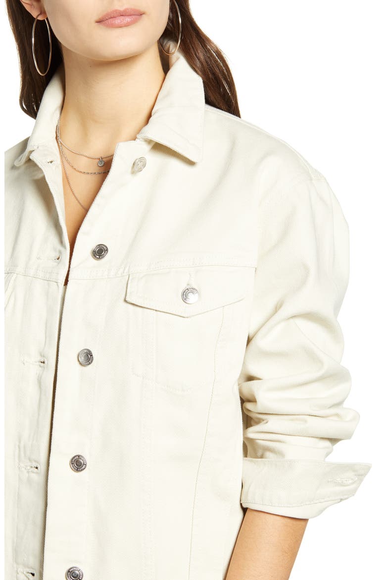 Katrina Organic Cotton Denim Jacket, Alternate, color, BIRCH