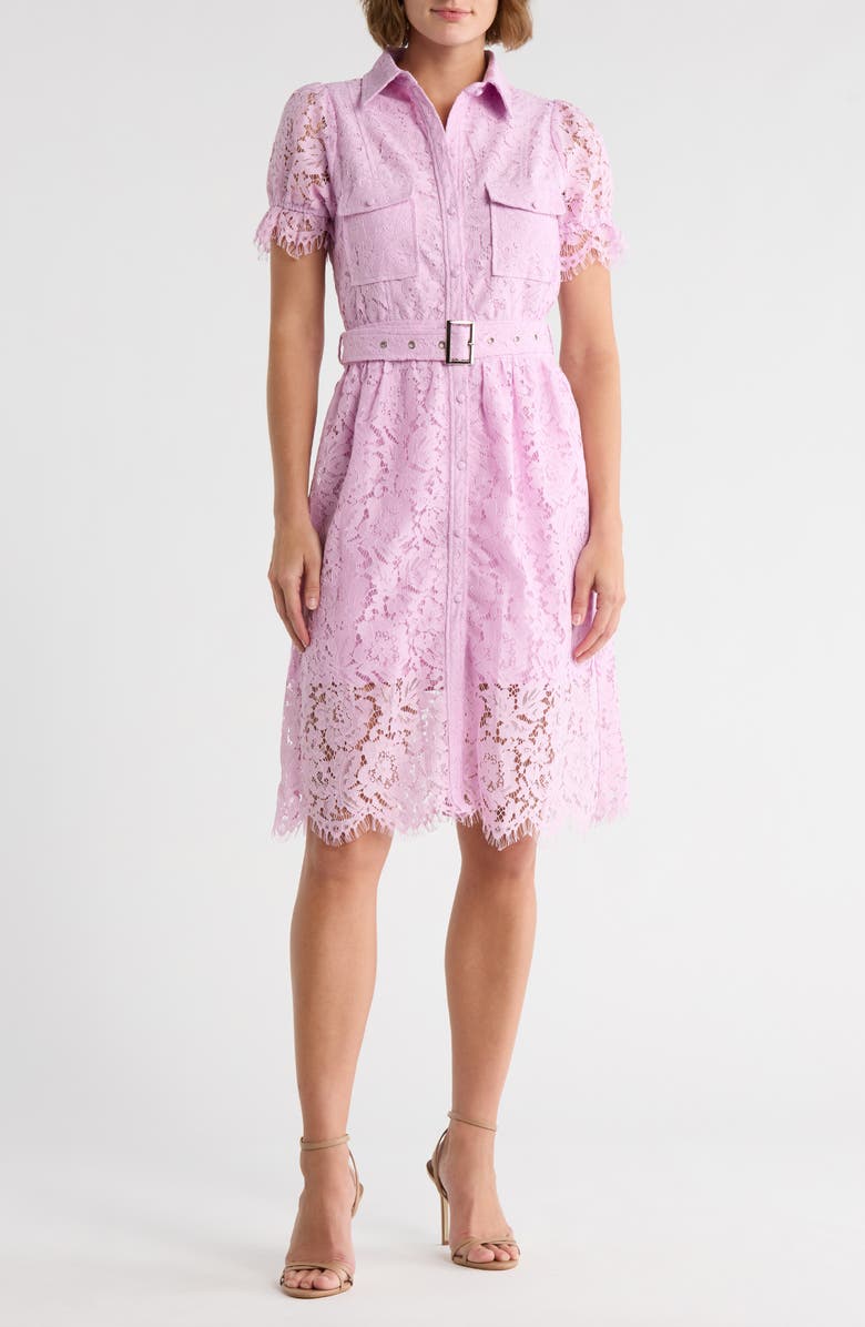 AREA STARS Jordan Lace Shirtdress, Main, color, Purple