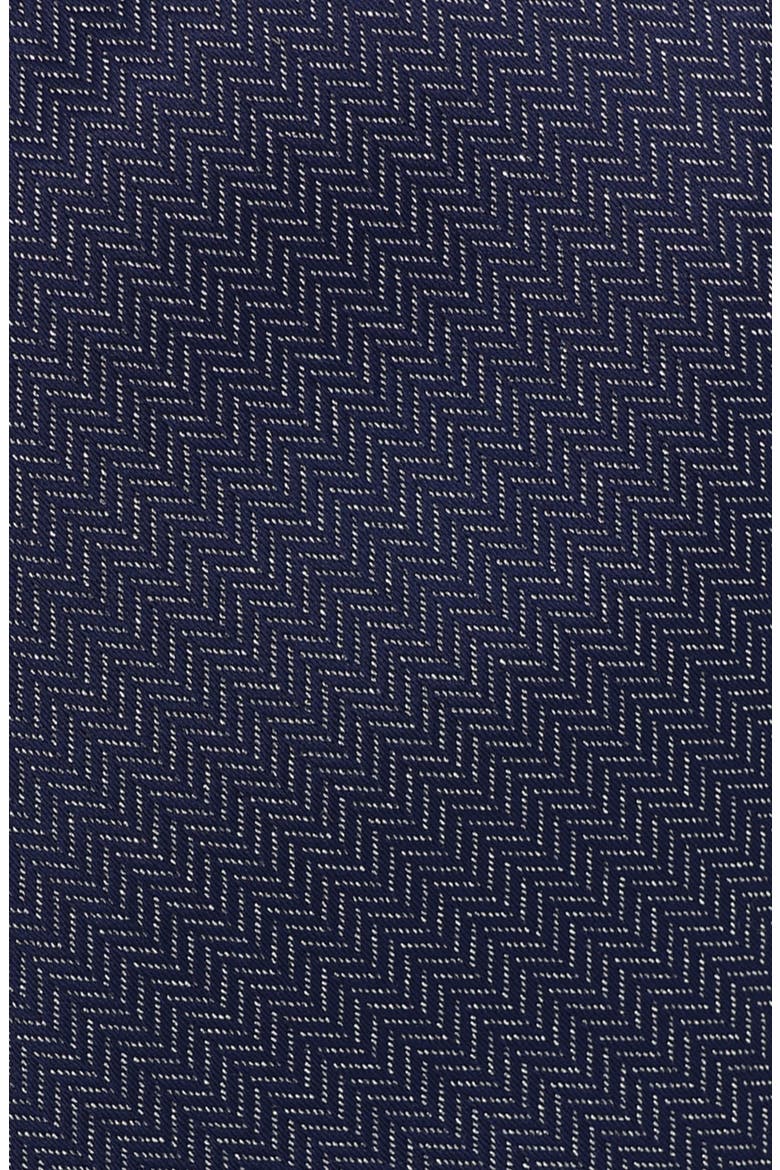 Herringbone Print Tie, Alternate, color, NAVY