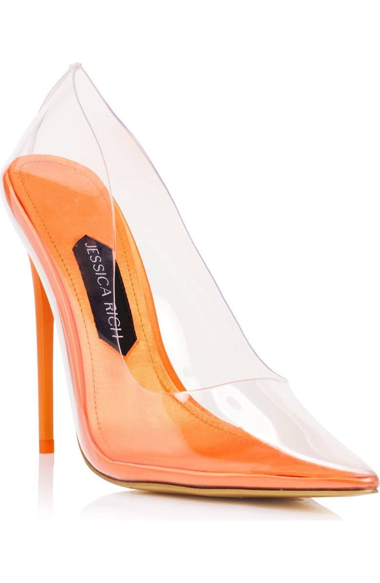 JESSICA RICH Fancy Stiletto, Alternate, color, Orange