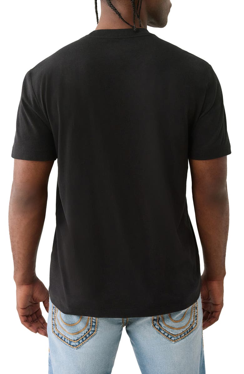 True Religion Standard Logo Graphic T-Shirt, Alternate, color, Jet Black