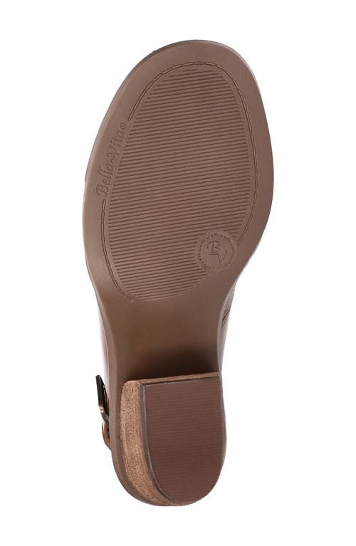 Bella Vita Cameron Slingback Sandal In Dark Tan
