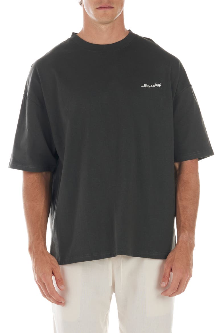 Sun Club T-Shirt, Alternate, color, charcoal
