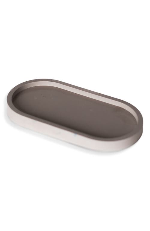 Tenn Prairie Oval Candle Tray In Gray