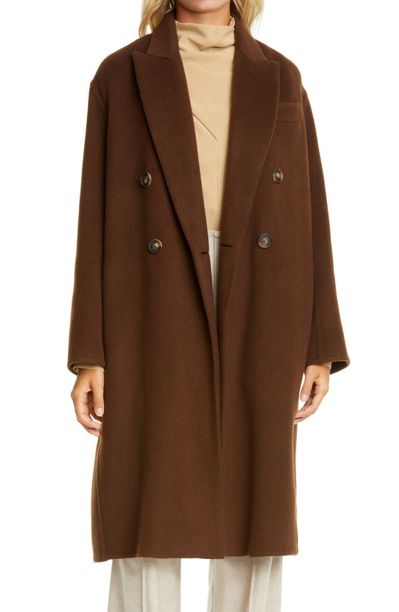 Vince Oversize Double Breasted Wool Blend Coat, Main, color,