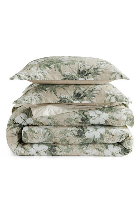 Beachway Blooms Comforter & Pillow Sham Set