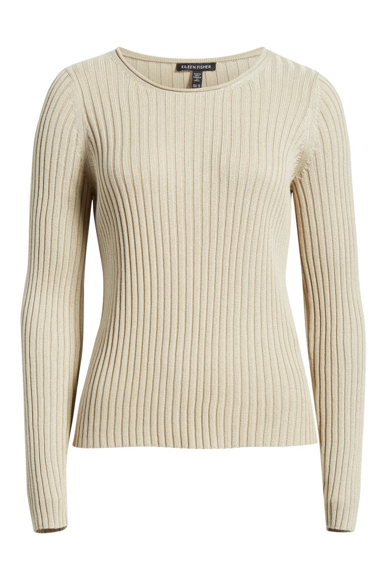 Rib Sweater, Alternate, color, PAPYRUS