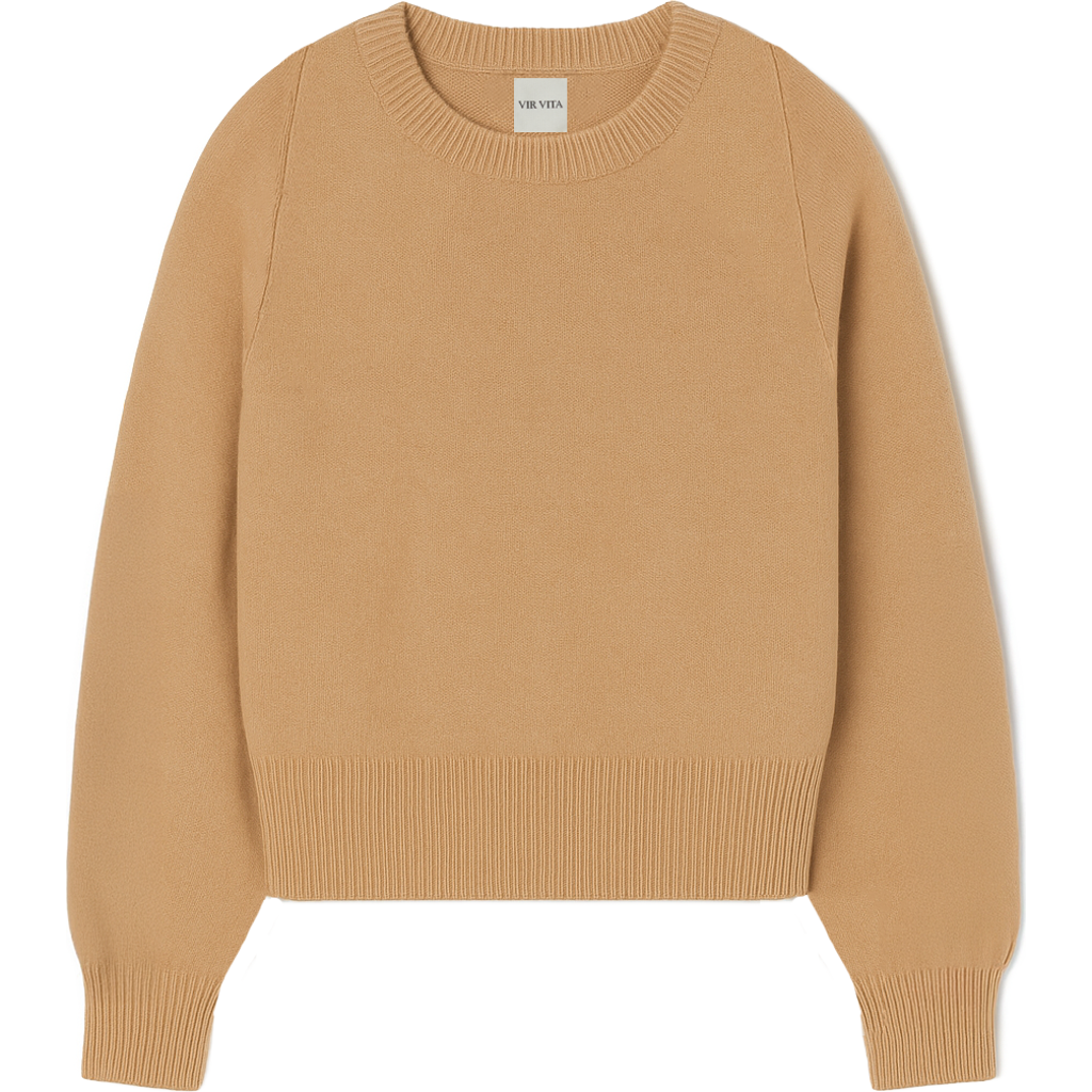Vir Vita Genevieve Sweater In Brown