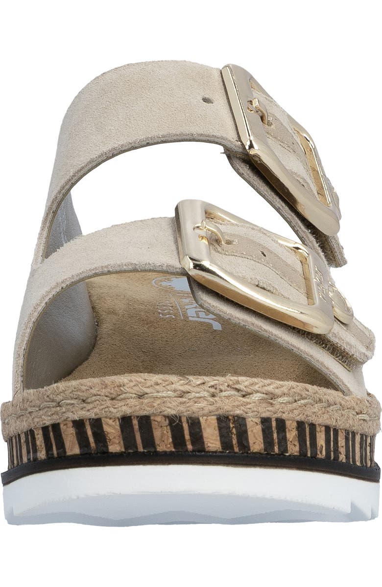 Rieker Regina 55 Slide Sandal, Alternate, color, Iceberg/ Beige