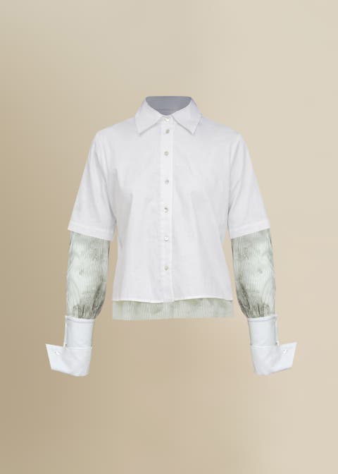 Aradia Collared Cotton Poplin Shirt