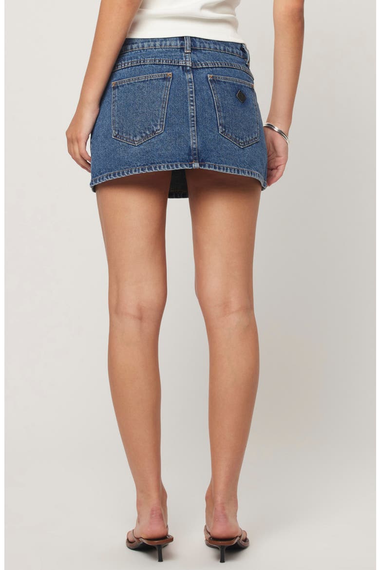 99 Bella Denim Skirt, Alternate, color, MID BLUE