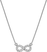 LuvMyJewelry Aeries Infinity Diamond Necklace in 14K Gold