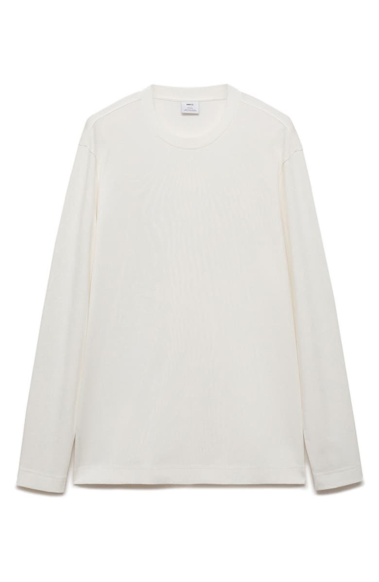 MANGO Regular Fit Long Sleeve Cotton T-Shirt, Alternate, color, 