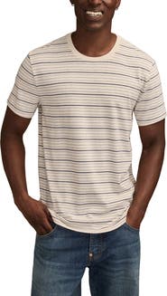 Lucky Brand Stripe Crewneck T-Shirt