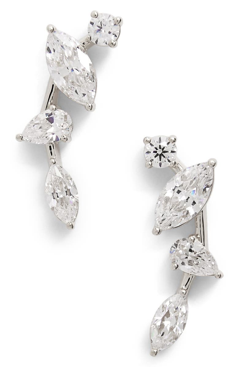 Nadri Cubic Zirconia Ear Crawlers, Main, color, 