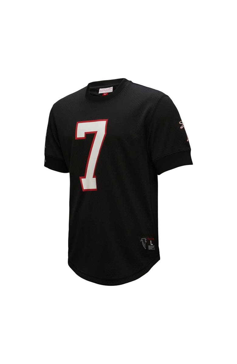 Mitchell & Ness Men's Mitchell & Ness Michael Vick Black Atlanta Falcons Retired Player Name & Number Mesh Top, Alternate, color, 