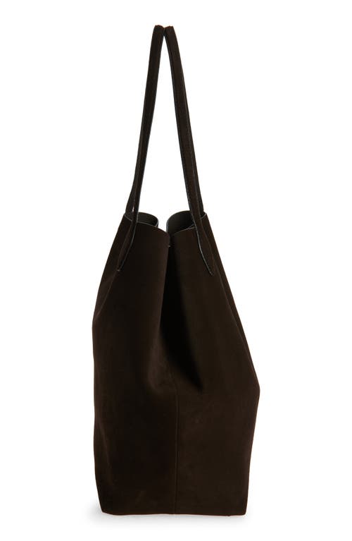 Madewell Oversize Suede Shopper In Brown