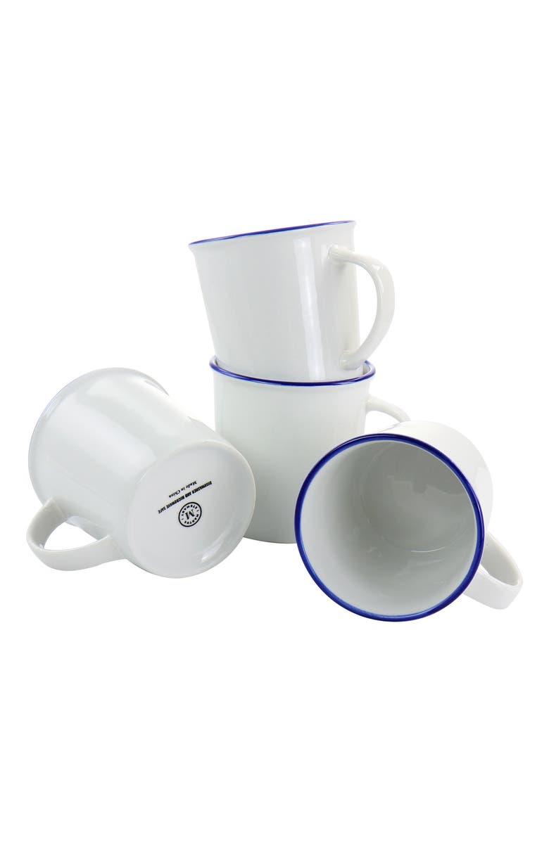 MARTHA STEWART Fine Ceramic 16 piece Dinnerware Set, Alternate, color, White