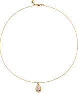 Monica Vinader Birthstone Locket Pendant Necklace