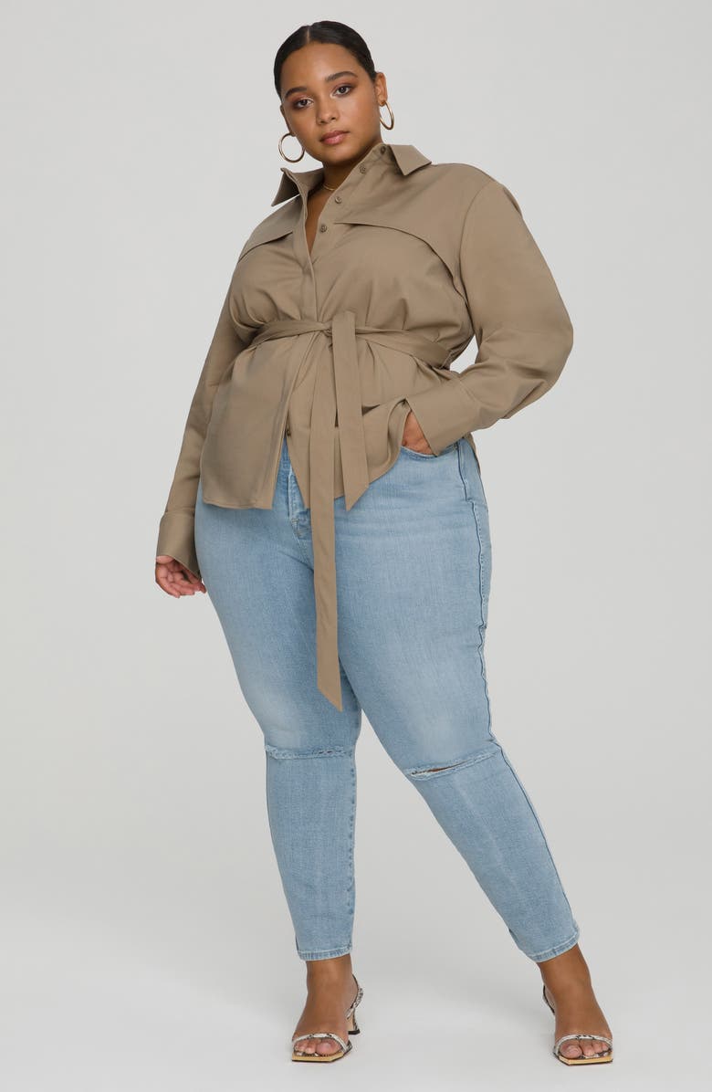 Good American Safari Utility Belted Tunic, Alternate, color,