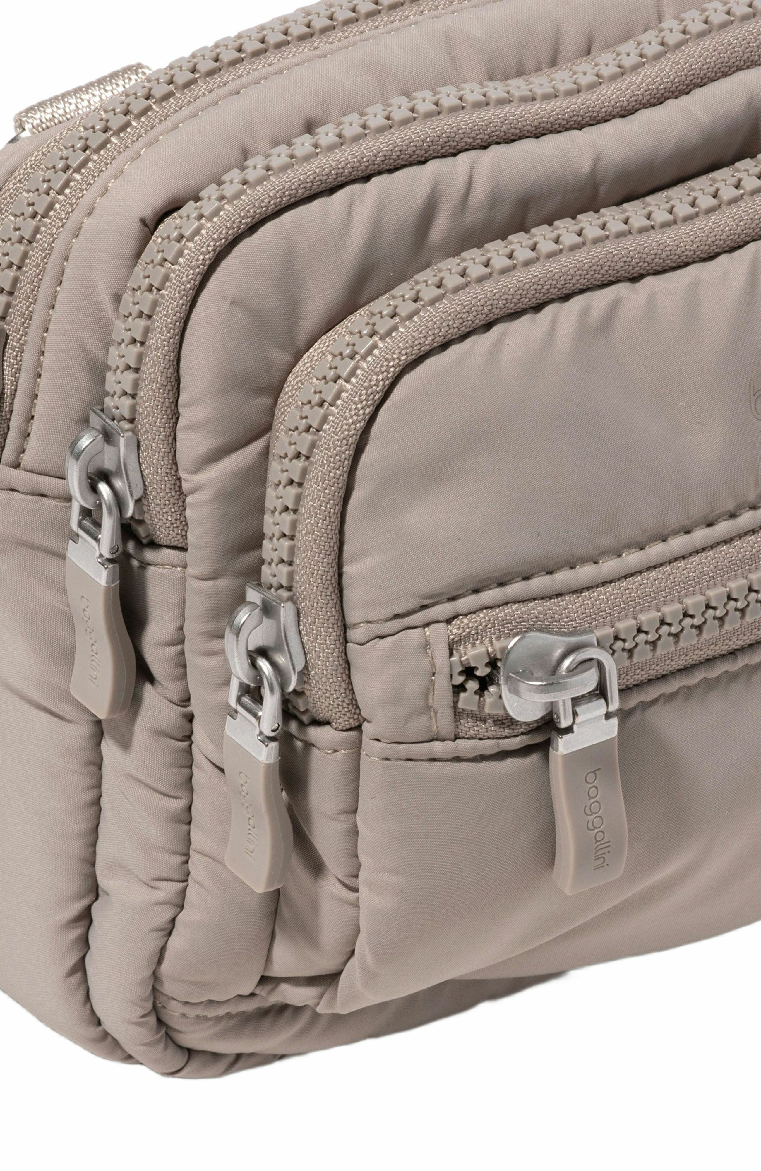 BAGGALLINI Triple Zip Bagg Small Crossbody Bag, Alternate, color, Moonrock Puff