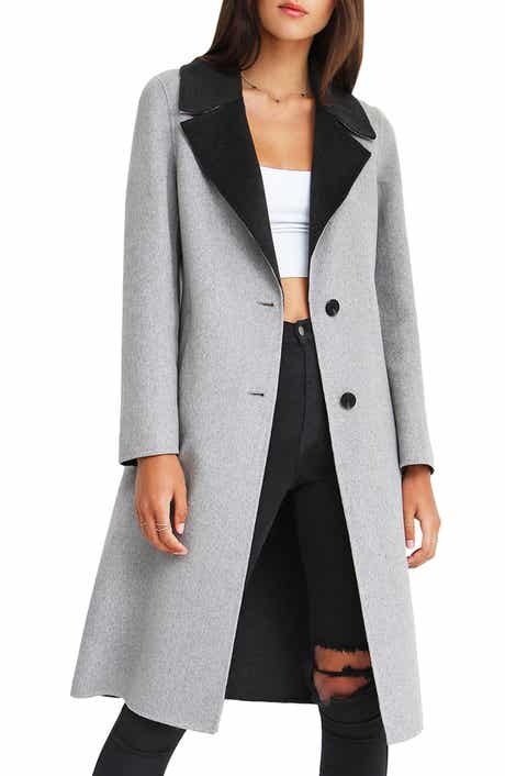 Belle & Bloom BELLE AND BLOOM Lex Two-Tone Wool Blend Coat