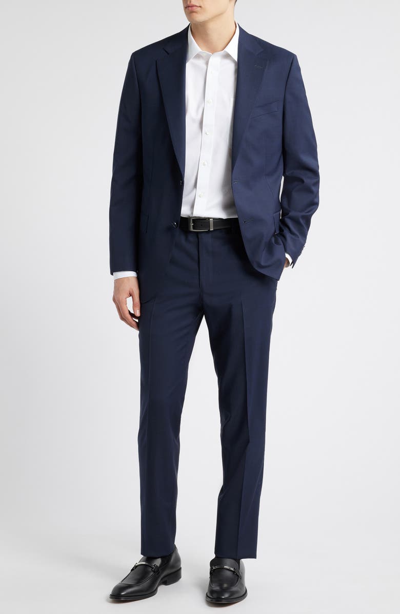 Peter Millar Hartford Classic Fit Stretch Wool Suit, Main, color, Navy