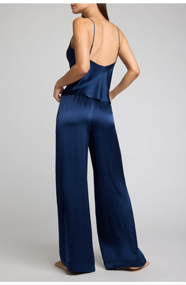 Negative Underwear Eclipse Washable Silk Track Pant, Alternate, color, Navy