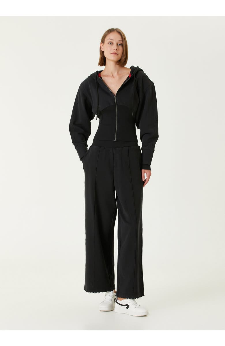 PCFG Pure Cotton Your *Itch Corset Zipped Hoody, Alternate, color, Black