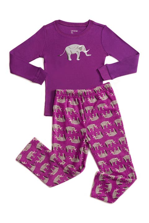 2-pc. Cotton Top & Fleece Pants Holiday Pajama Set