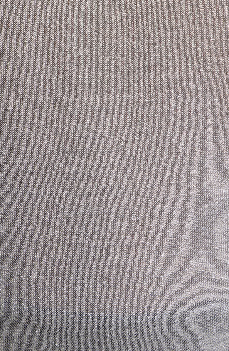 Anne Klein Metallic Sweater Tank, Alternate, color, Silver Grey Heather
