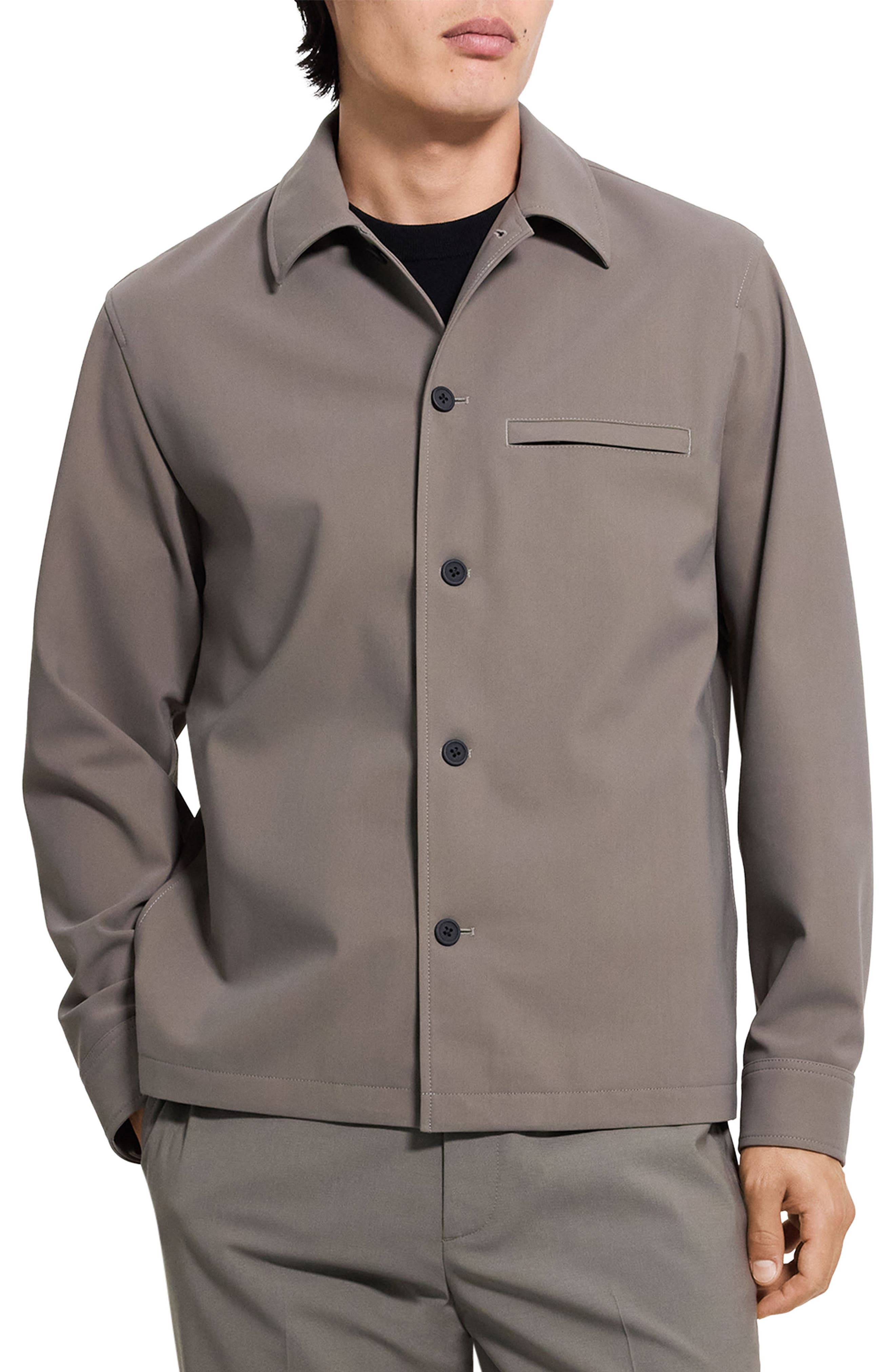 Overshirt in Precision Ponte Jacket - image 3